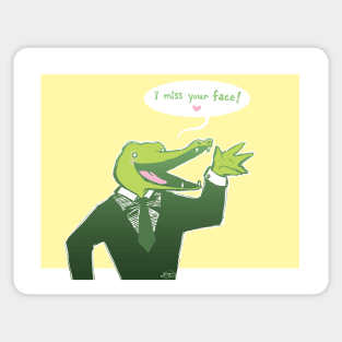 Missing You Alligator Sticker